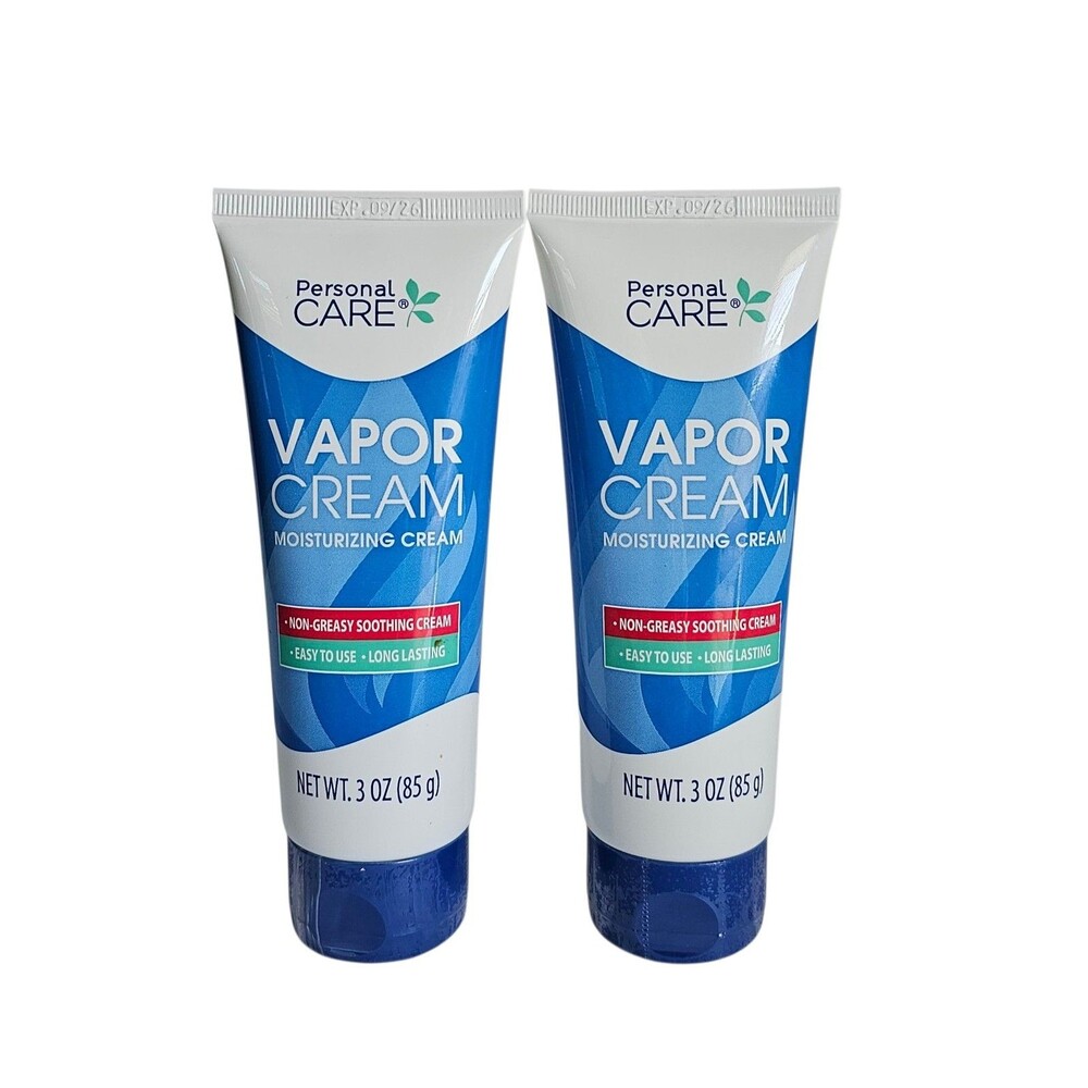 Personal Care Vapor Cream,Soothing & Moisturizing Non-Medicated  2pk 3oz Each